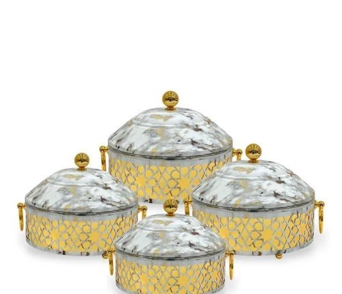 Marble & gold hot pot set